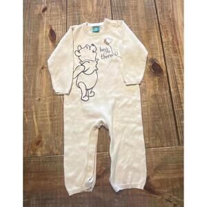 Disney Baby 12 Month Winnie the Pooh Knit Romper Boys Girls Y2K outfit